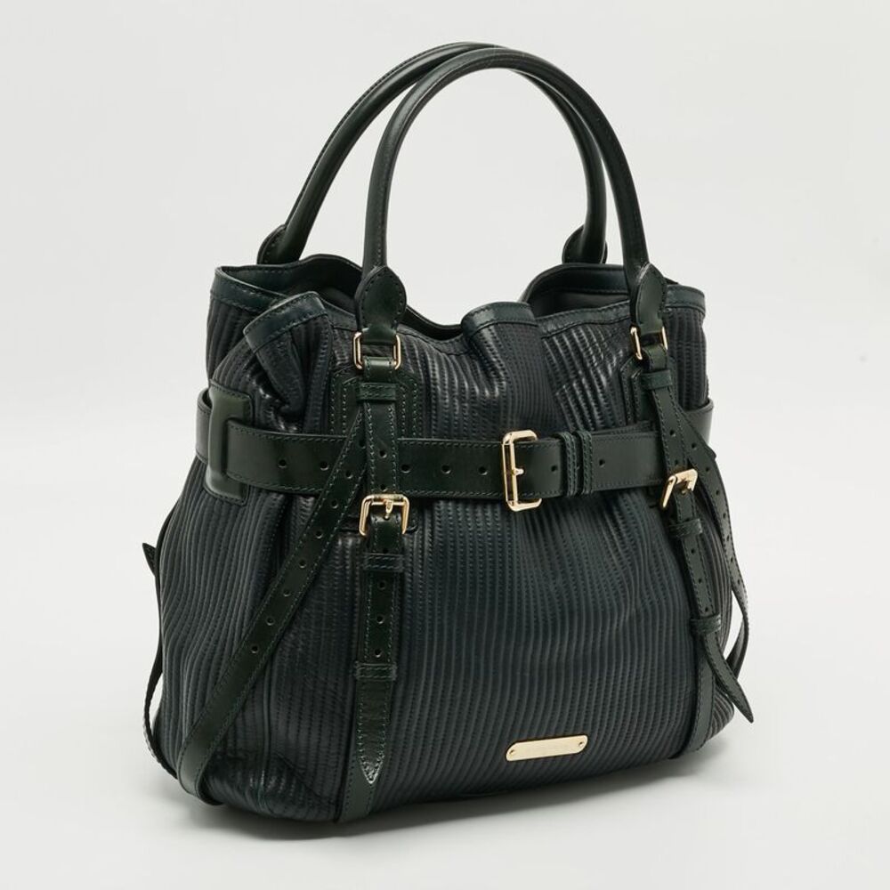 Burberry Belted Green Ombre Quilted Leather Tote - Picture 3 of 7